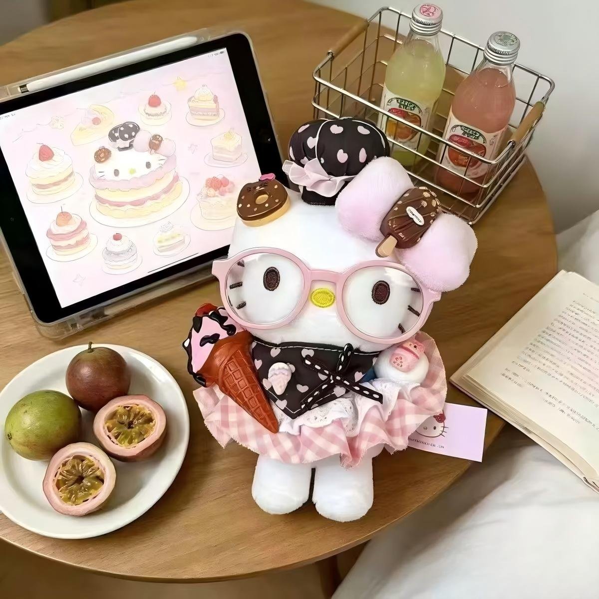 Hello Kitty Sweet Dessert Baker Plush Bag Charm - Image 8