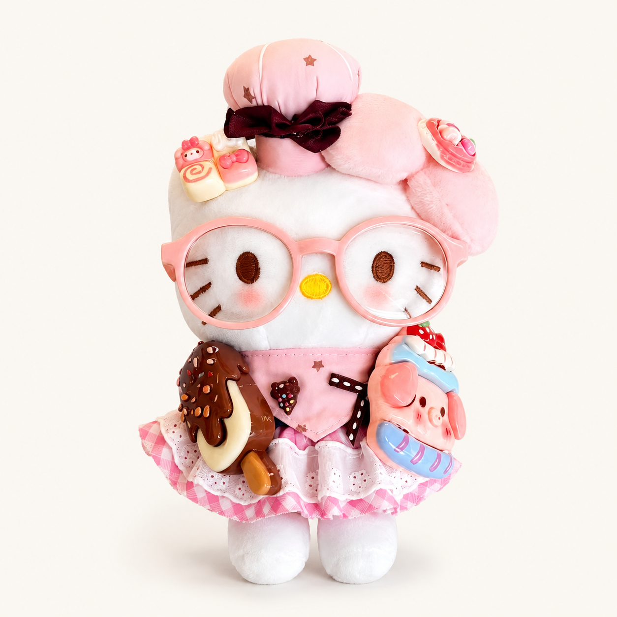Hello Kitty Sweet Dessert Baker Plush Bag Charm