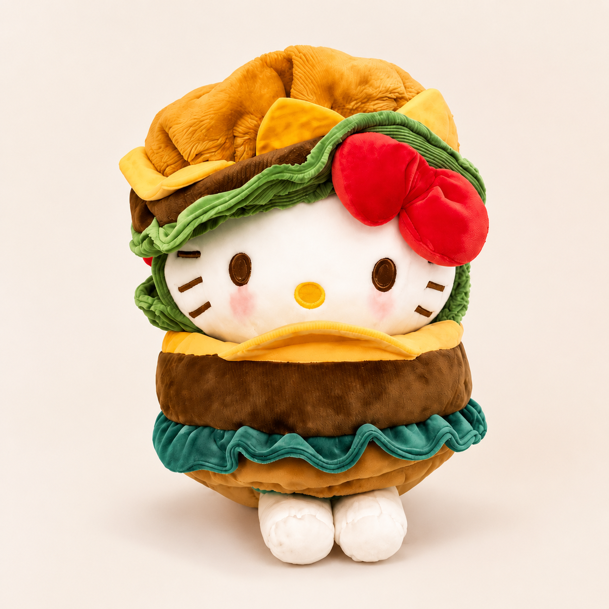 Cozy Burger Day Plush Bag Charm