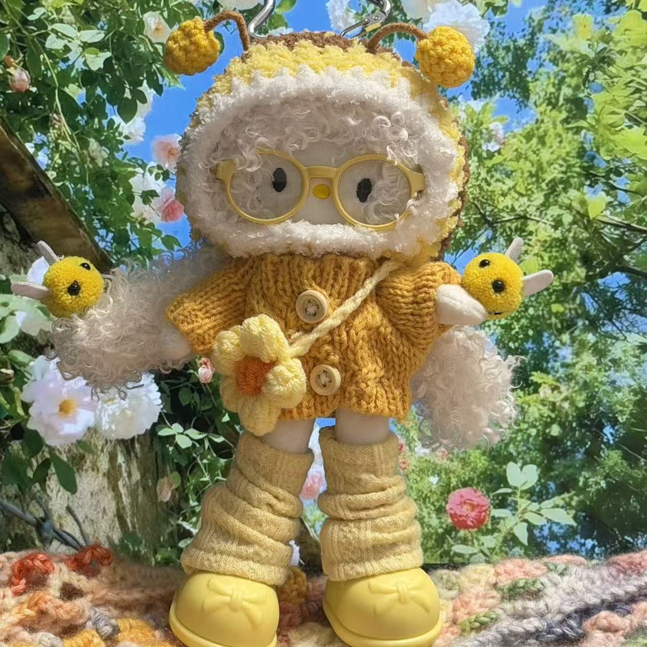 Animal Party Collection Girl Plush Charm - Image 3