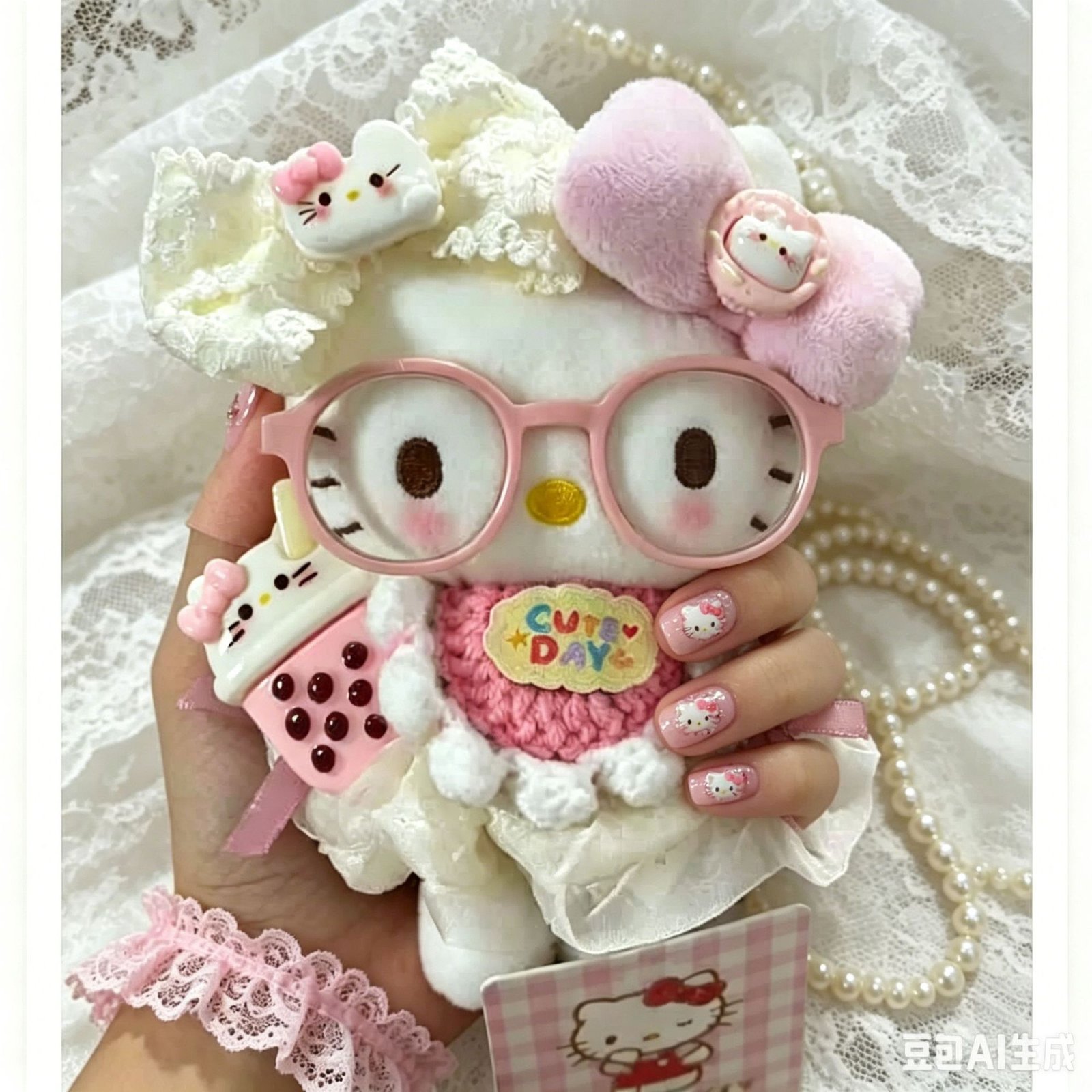 Bubble Tea Sweet Plush Bag Charm - Image 5