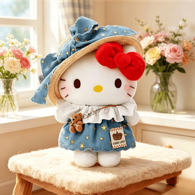 Denim Star Dreamer Plush Bag Charm - Image 3