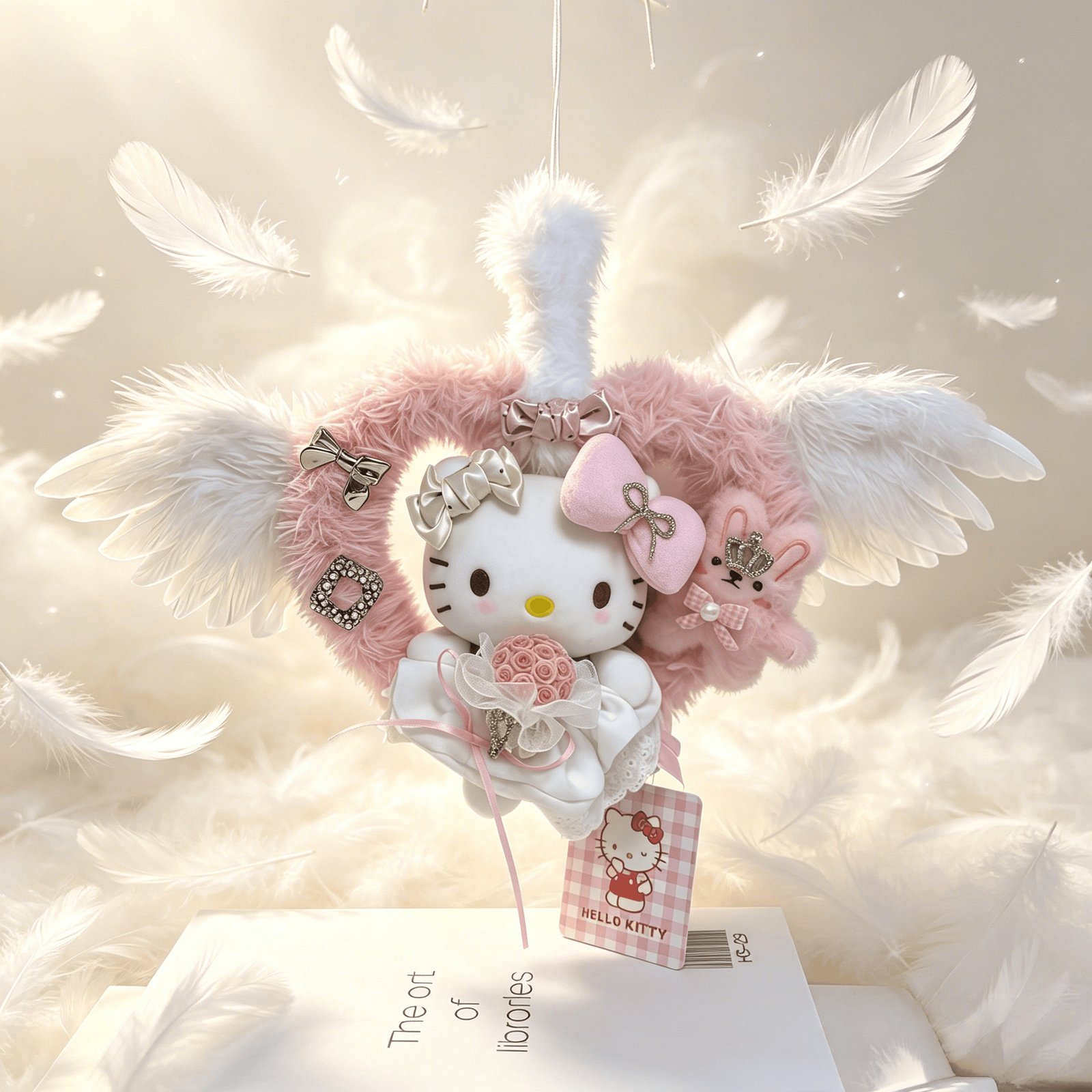 Love Angel Plush Bag Charm - Image 3