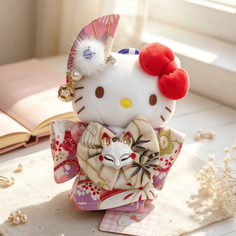 Sakura Kimono Plush Bag Charm - Image 6