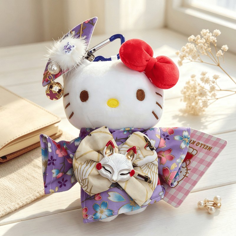 Sakura Kimono Plush Bag Charm - Image 2