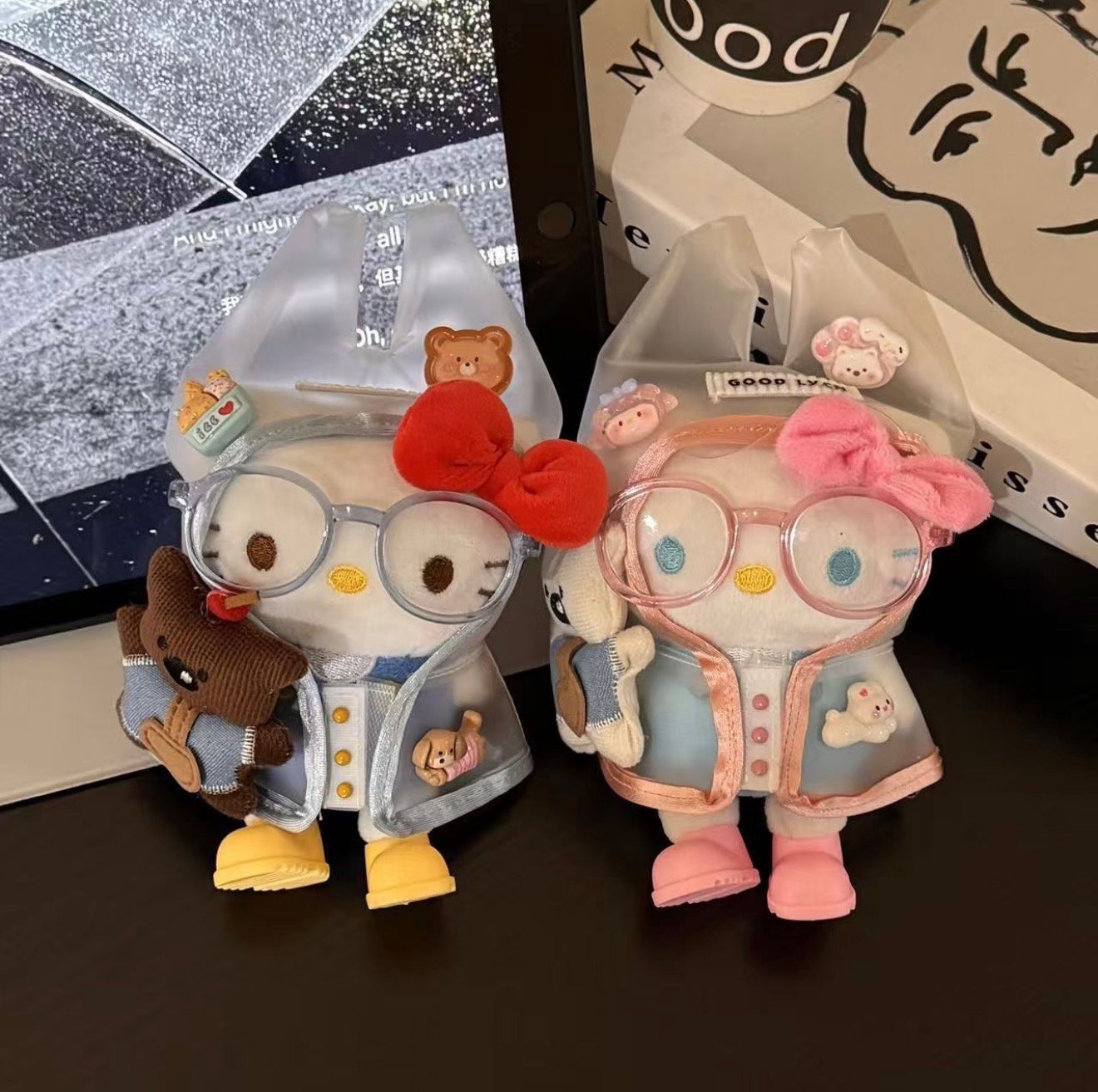 Hello Kitty Raincoat Friend Plush Bag Charm - Image 5