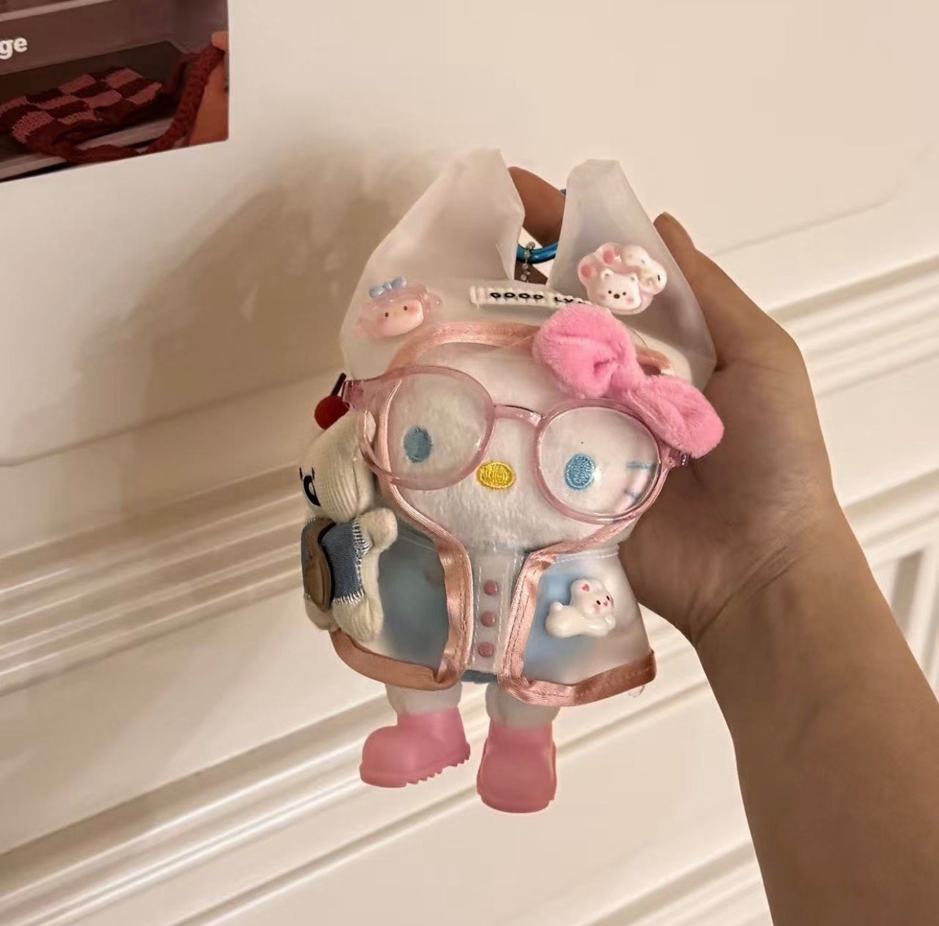 Hello Kitty Raincoat Friend Plush Bag Charm - Image 6