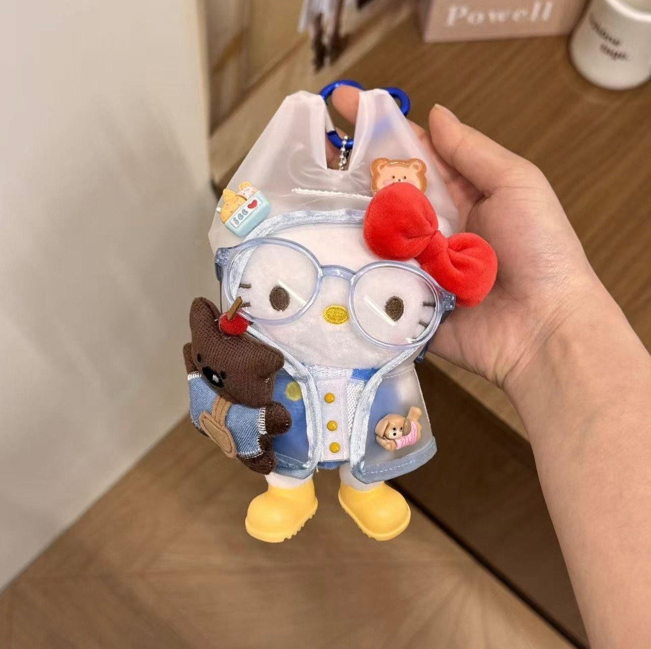 Hello Kitty Raincoat Friend Plush Bag Charm - Image 8